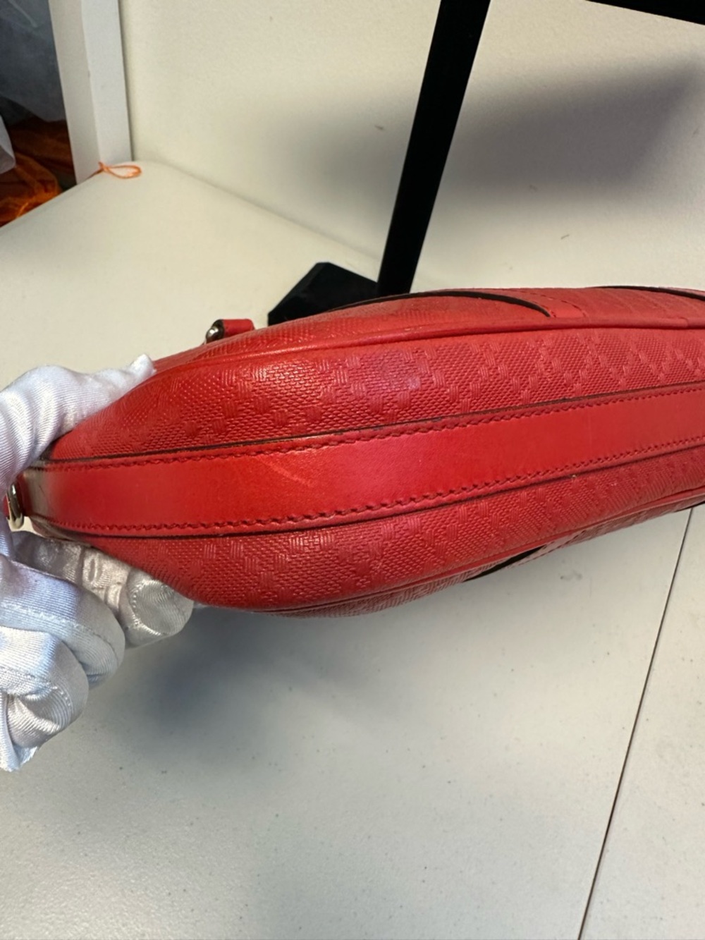 Gucci Red Leather Laptop Bag - Picture 11 of 17
